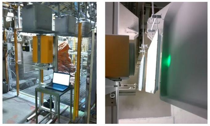 在線測量未固化的烤箱、家電粉末噴涂膜厚