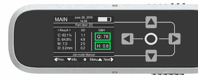 Rhopoint TAMS全外觀測量系統(tǒng)操作界面